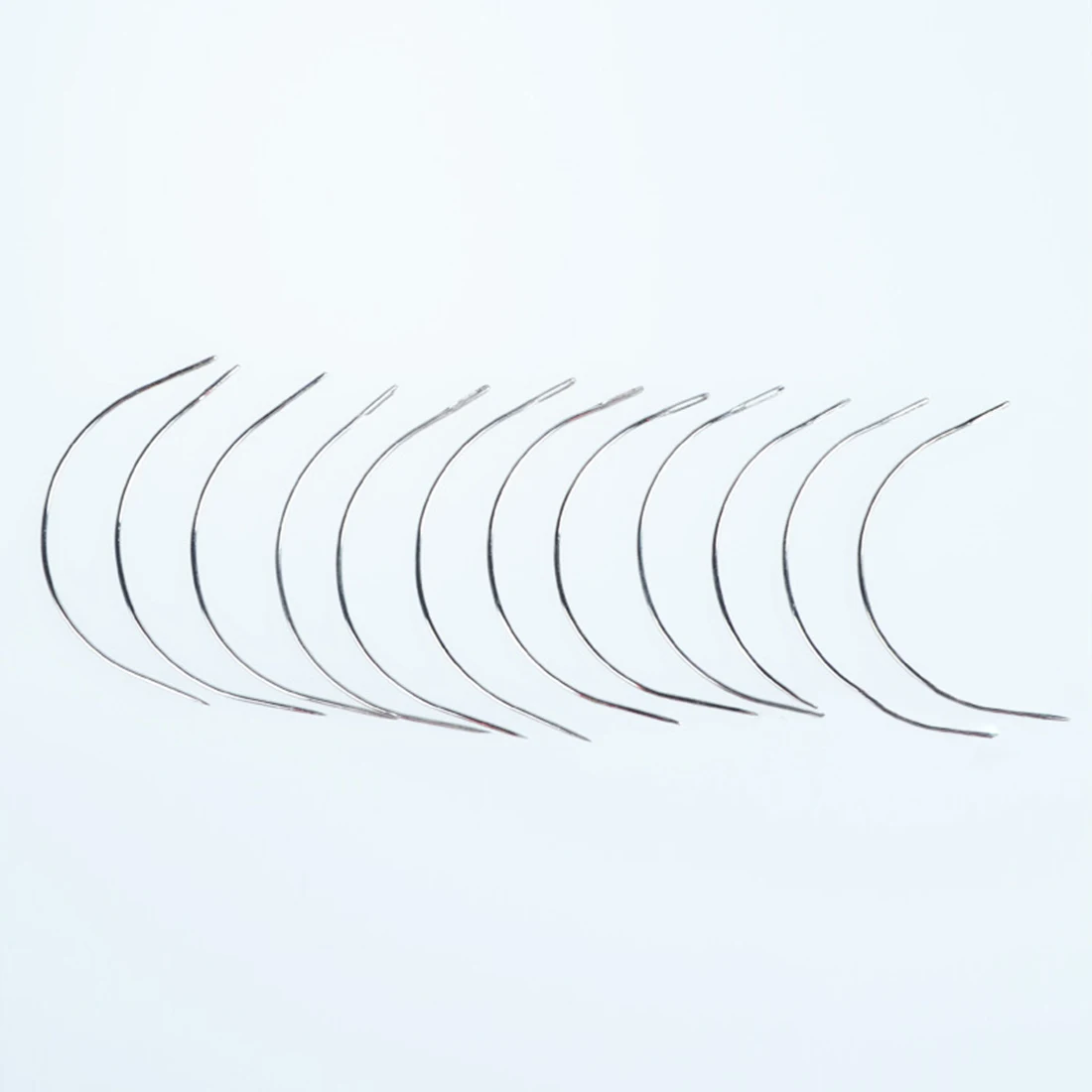 C Тип 12 шт. 9 см длинные обычные маленькие пакеты изогнутые иглы для плетения волос нить Швейные иглы для наращивания волос инструмент