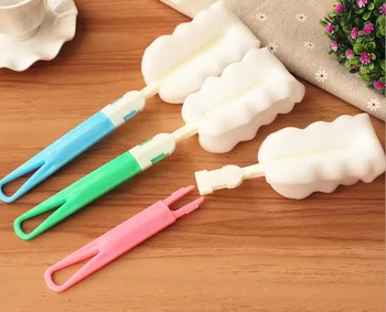 

2018 NEW 1PCS Kitchen Cleaning Tool Sponge Brush For Wineglass Bottle Coffe Tea Glass Cup Kitchen Accessories