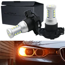 IJDM Canbus PY24W bombillas LED para BMW luces intermitentes delanteras ajuste E90/E92 Serie 3 F10/F07 serie 5 E83/F25 X3 E70 X5 E71 X6