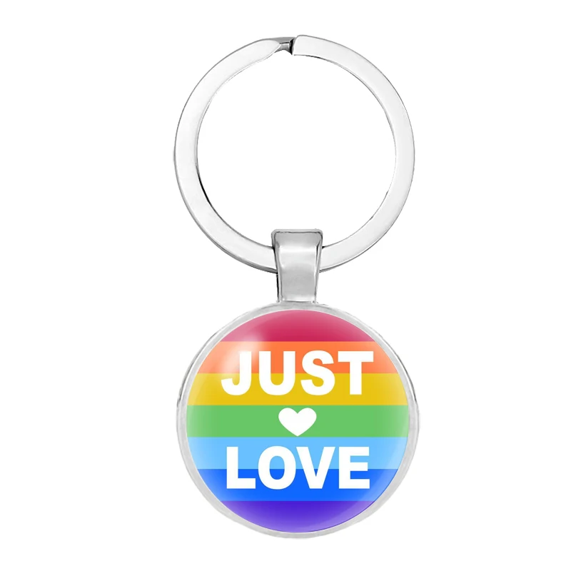 12 стилей новинка 2018 lgbt pride ожерелье брелок для ключей геев лесбиянок радуга
