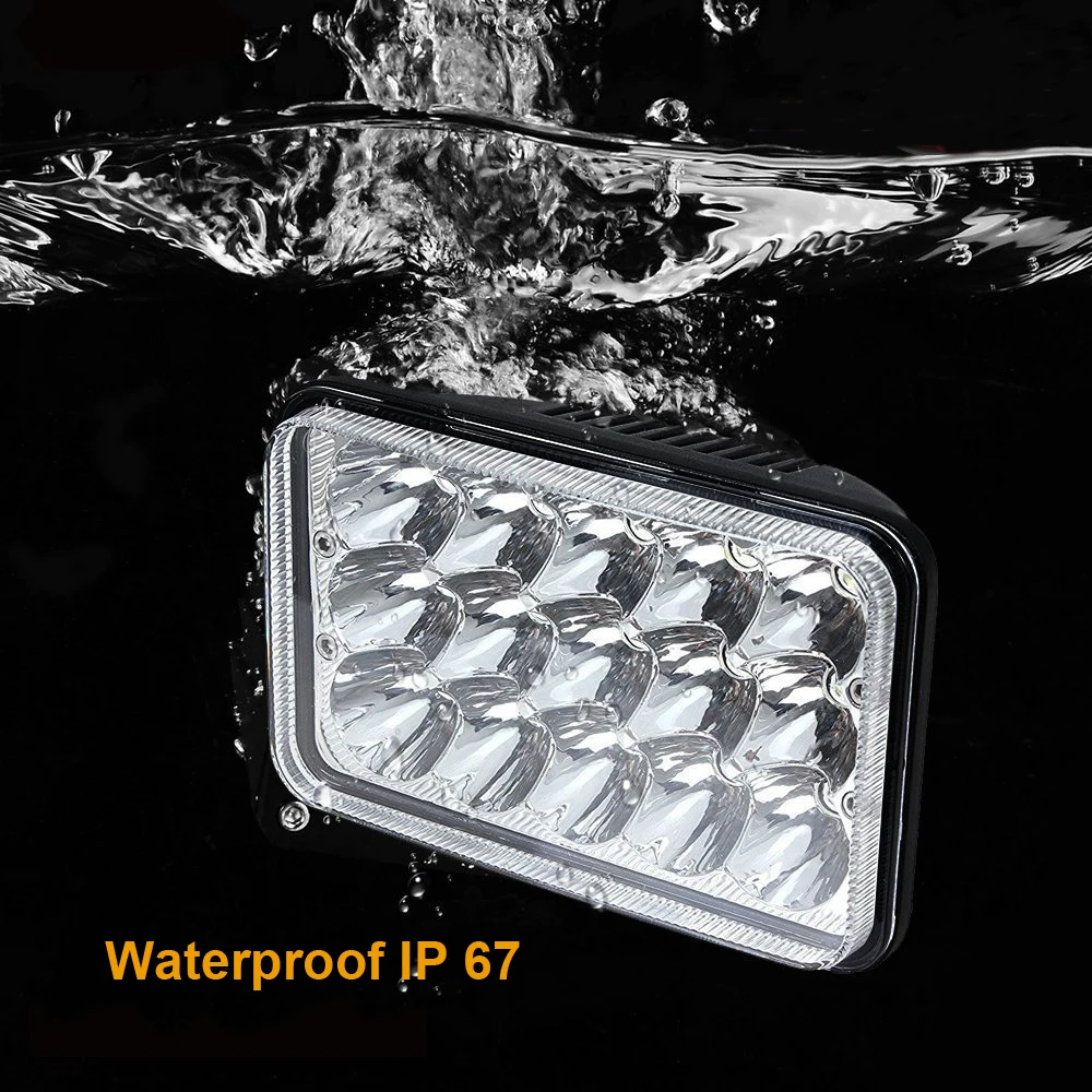 4x6 Inch LED Conversion Headlight For Honda XR250, XR400, XR650 Suzuki Motorcycle Headlamp H4 Plugs Lamp (3)