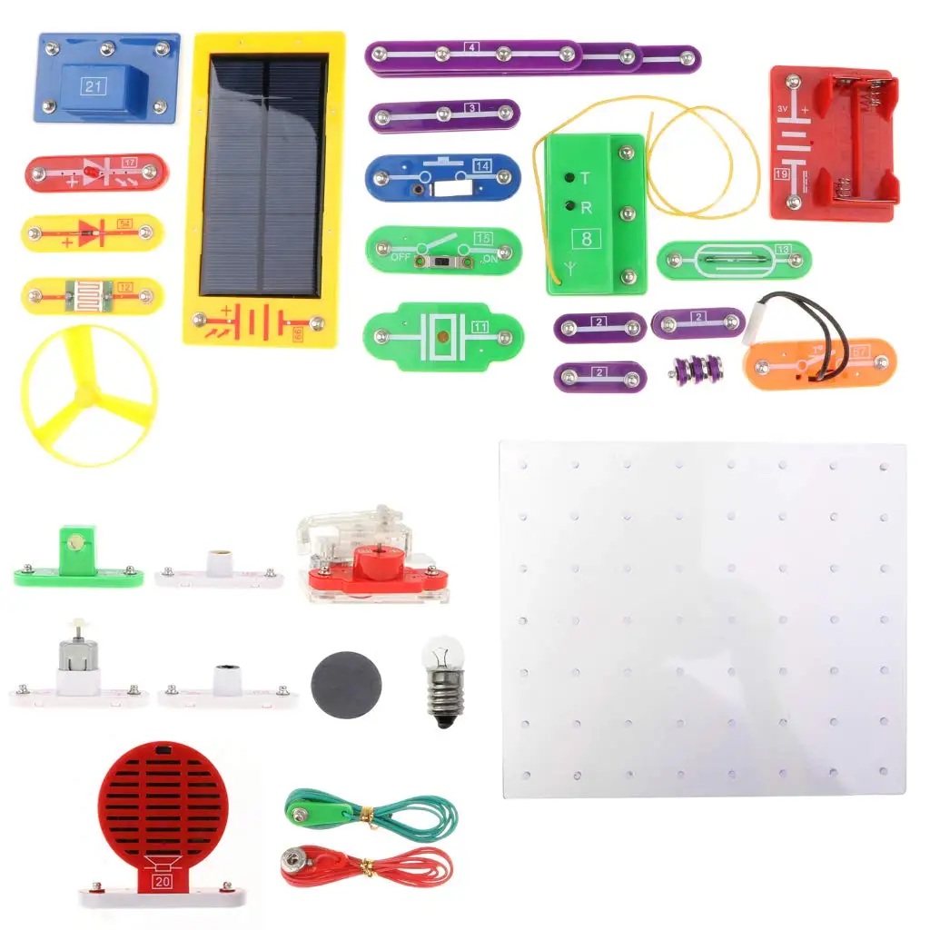 38pcs Electrical Circuits Experimental Model Electronic Exploration Kit Science Learning Educational Toys for Children Kids