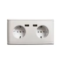 MUQGEW 2.4A настенная двойная розетка зарядное устройство для телефона винт двойной USB AC DC порт Электрический Крытый высокое качество Прямая