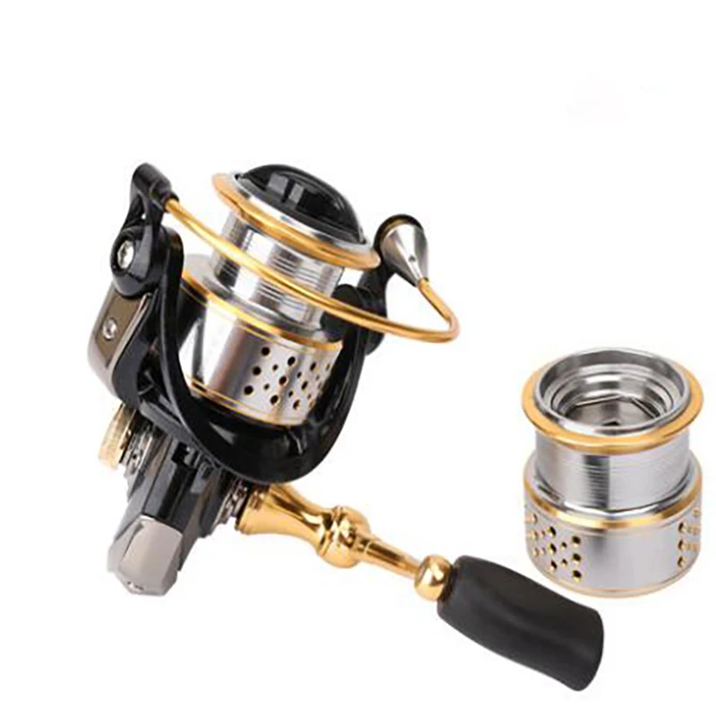 

Trulinoya spinning reel + one spare spool fishing reel 2000 series 9BB carp reel drag power 6KG Fishing wheel