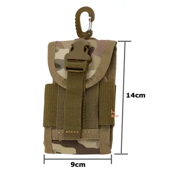 

2017 Universal Army Tactical Bag Hook Cover Pouch Case For Mobile Phone Belt Loop Hook 4.5 Inch 456