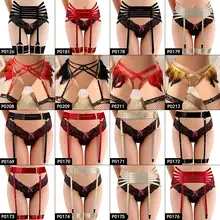 Ленточная подвязка пояс упряжка бедро высокие с пером подвязка пояс панк готический на бретелях Топ жгут бюстгальтер набор бондаж плюс размер фестиваль