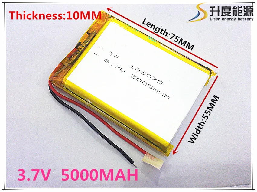 

3.7 V lithium polymer battery 5000 mah interphone 105575 GPS vehicle traveling data recorder