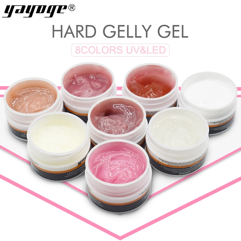 Yayoge poly builder gel barniz de uñas arte de construcción rápida puntas de dedo UV Led gel para uñas extensión gelatina dura gel laca