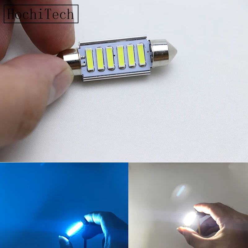 2 шт. сигнальная лампа белый синий C5W led C10W салона автомобиля гирлянда 31 мм 36 39 41