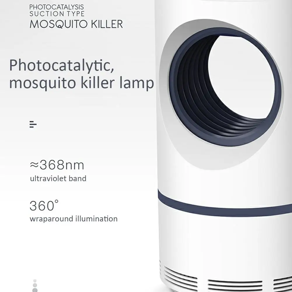 Environmental 368nm Ultraviolet USB Mosquito Killer Lamp Energy Power Saving Efficient Surrounding Type Photocatalytic Light