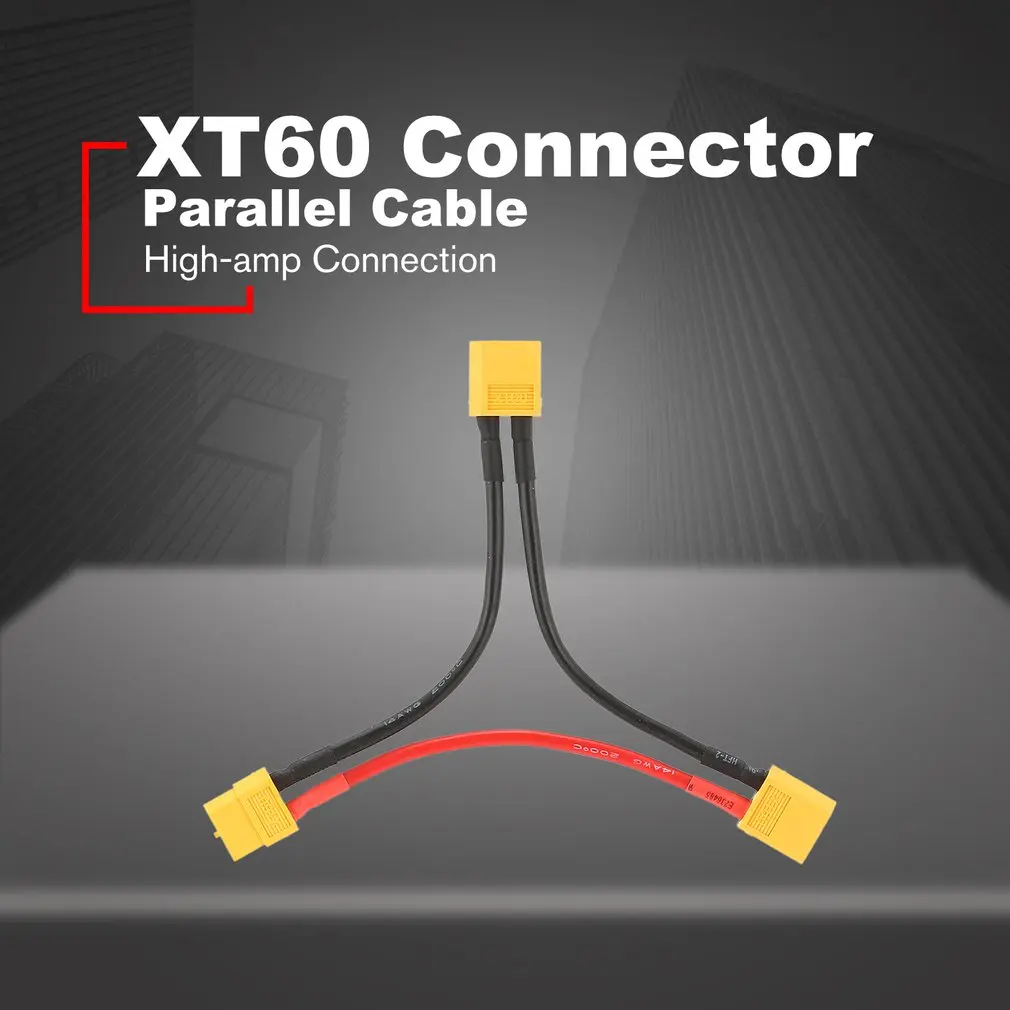 

10CM XT60 Parallel Plug Y Splitter RC Battery Pack Connector Adapter Cable Converter Remote Control Toys Accessories