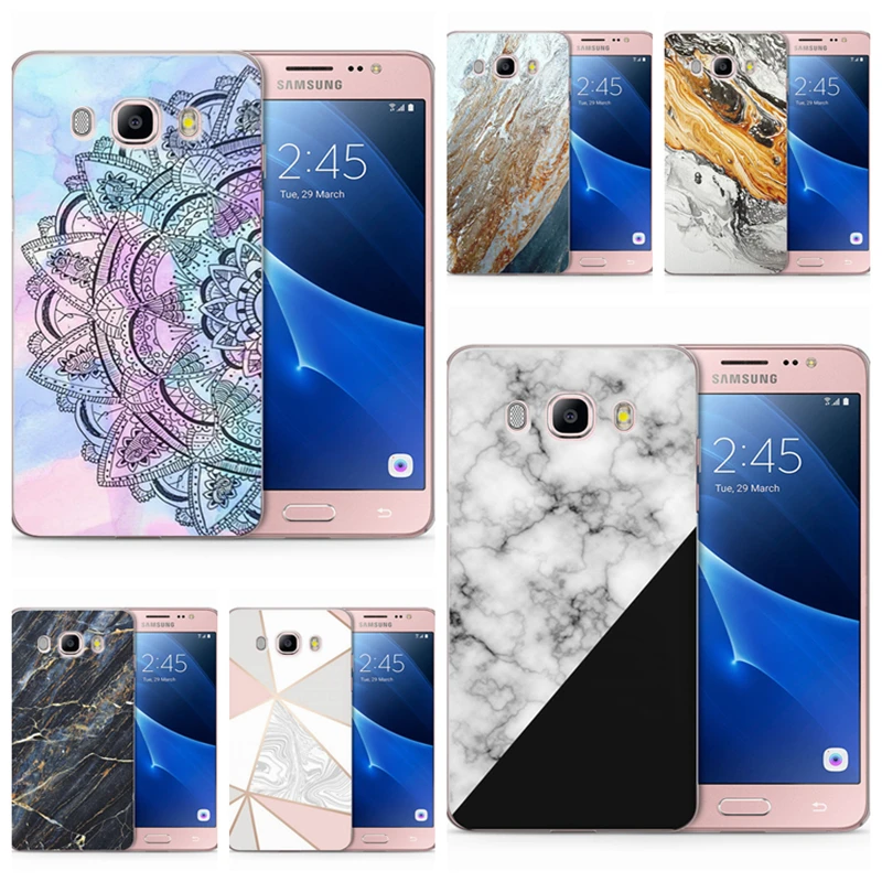 TPU Luxury For Samsung Galaxy A3 A5 2017 2016 S3 S8 S9 Puls S7 Edge Soft Cover Design Marble Back Fundas S181 |