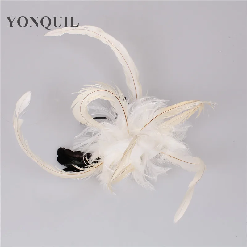 Новые модные женские туфли featherFascinators перо цветы заколка для волос для невесты аксессуары для волос может быть брошь свадьбы повязки на голову