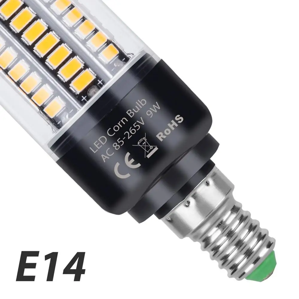 E27 220 V Светодиодные лампы 5736 SMD светодиодные лампы E14 лампа «Кукуруза» 110 В лампада Led 3,5 Вт, 5 Вт, 7 Вт, 9 Вт, 12 Вт, 15 Вт, 20 Вт, без мерцания настенный светильник для дома AC85-265V - Испускаемый цвет: E14