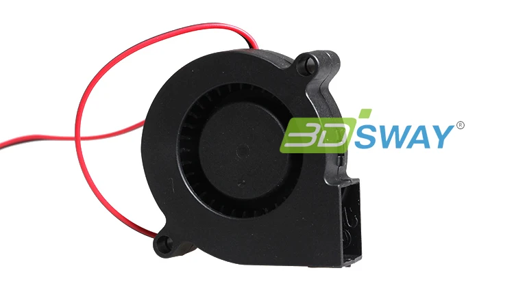 3DSWAY 3D 프린터 부품 DC 12V/24V 냉각 터보 팬 50*15mm 송풍기 방사형 브러시리스 팬 액세서리 플라스틱 팬 5015 1pc
