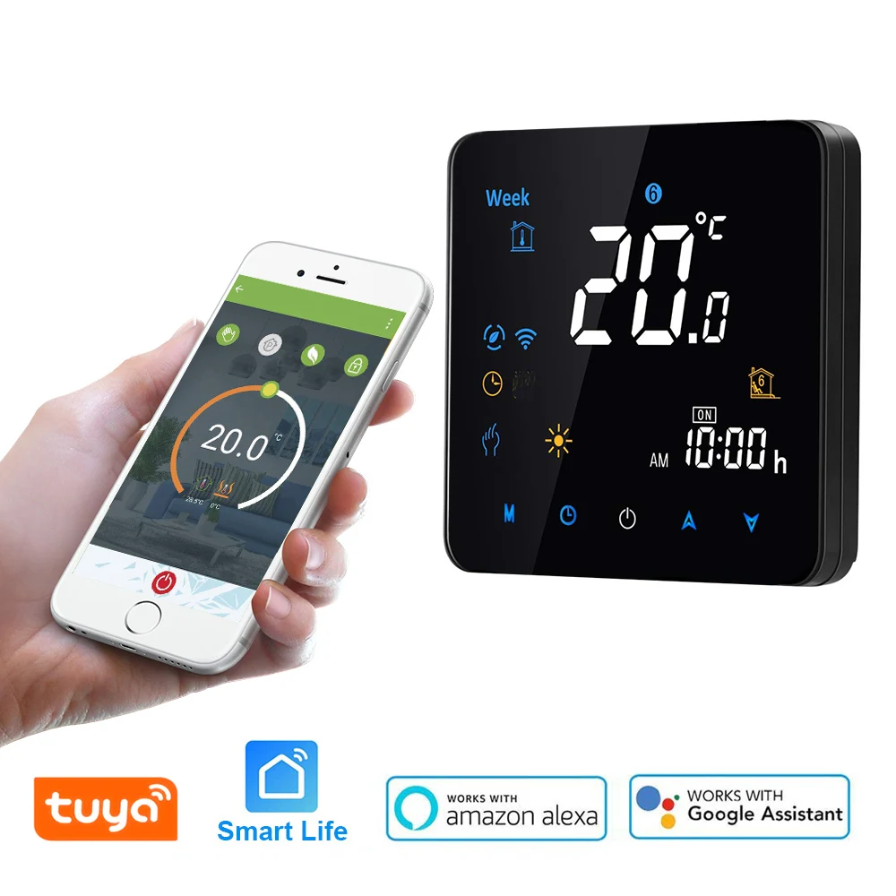 

WiFi Smart Thermostat Water Electric floor Heating Gas Boiler Heating Temperature Controller support Alexa Google Voice Control