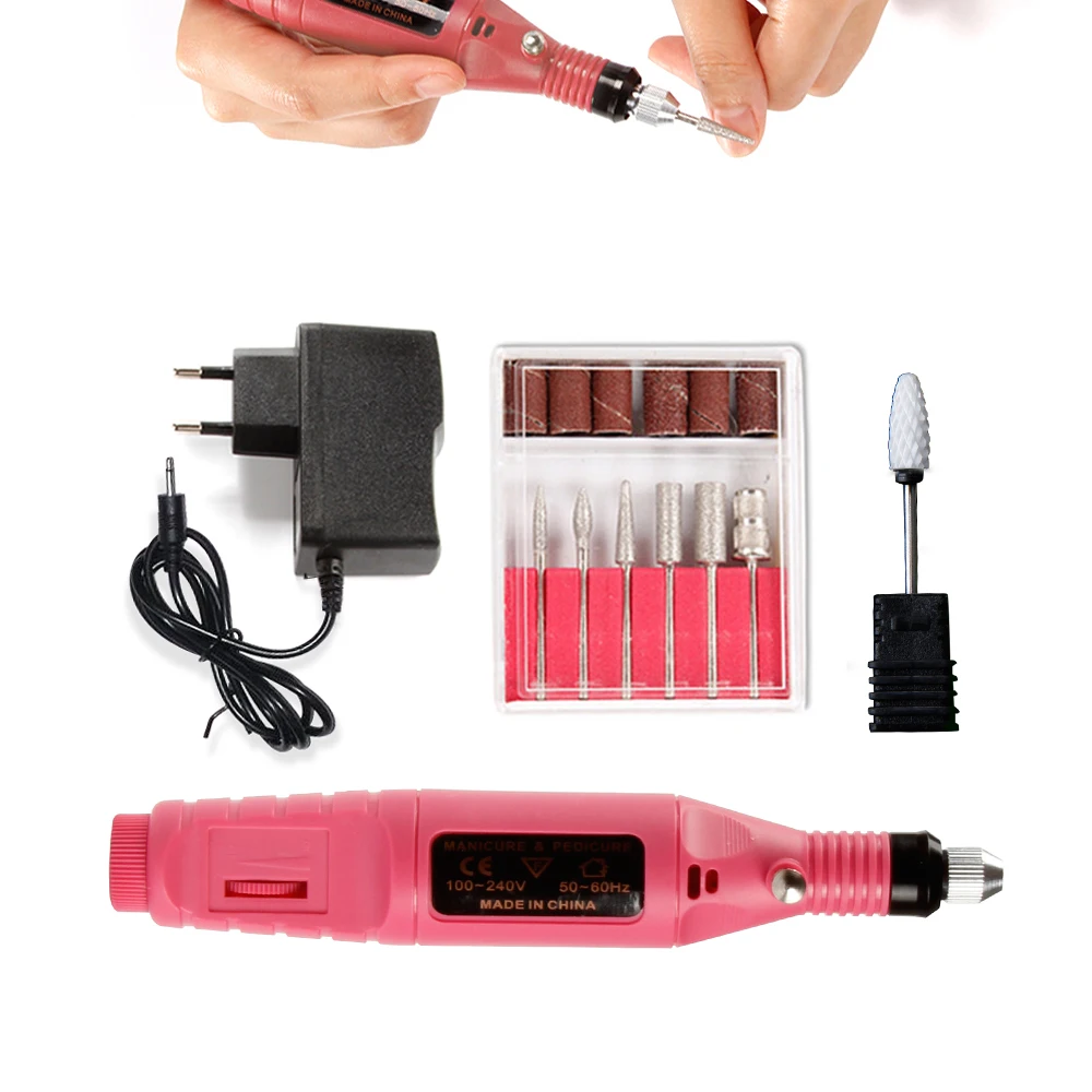 

Eletric Apparatus for Manicure Gel Cuticle Remover Ceramic Drill Bits Milling Cutters Pedicure Manicure Machine Set Nail Art