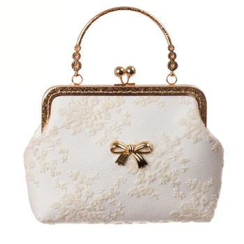 

High Quality Women Messsenger Bags 2 Shape Available White Women's Bags 2016 Fashion Messenger Bags With A Nice Bow