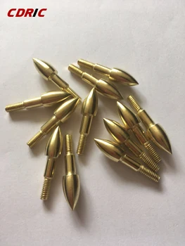 

12pcs useful 100grain 6.2mm Thread Screw field point arrowhead target point for compound bow carbon arrow Archery