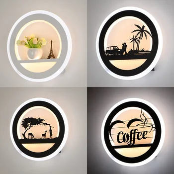 

Modern simplified bedside bedroom living room TV background wall corridor wall lamp