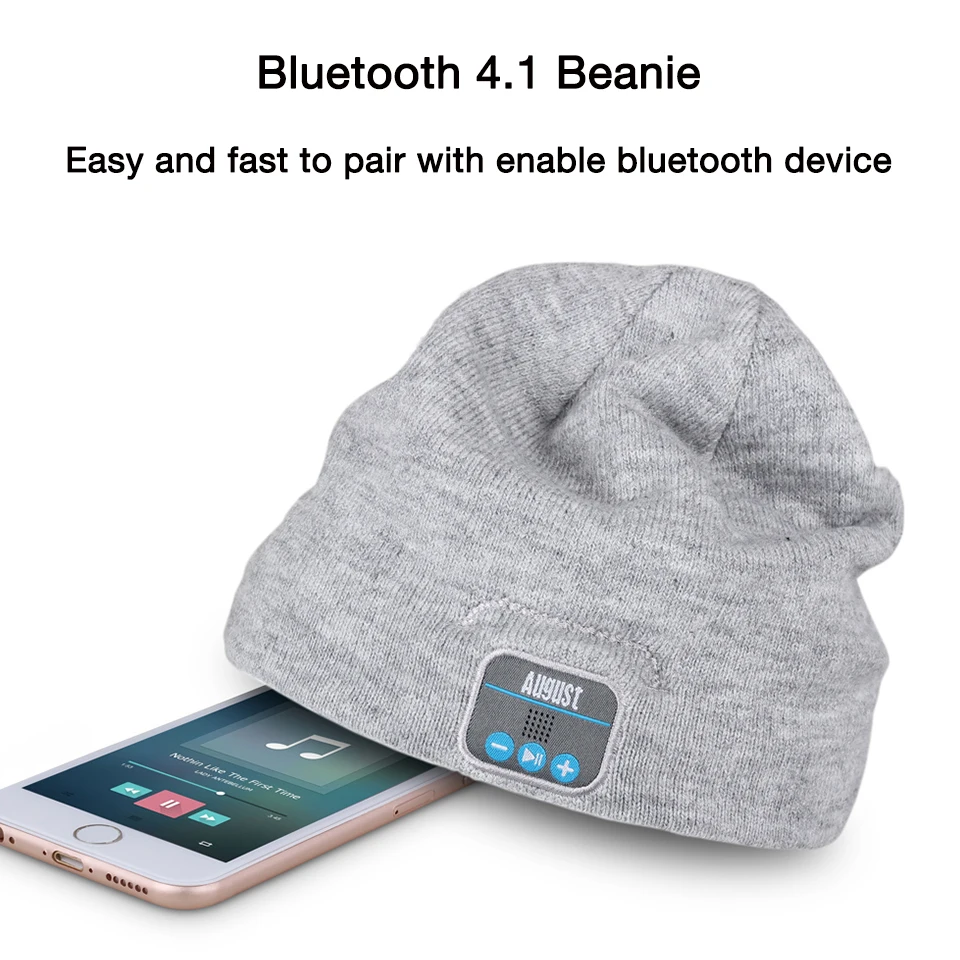 August EPA20G Wireless Bluetooth Beanie Hat
