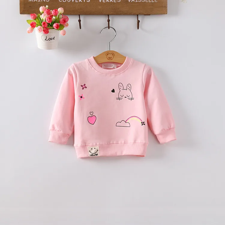 Детская Хлопковая футболка с длинным рукавом на осень/весну G031|long sleeve tshirt girls|baby