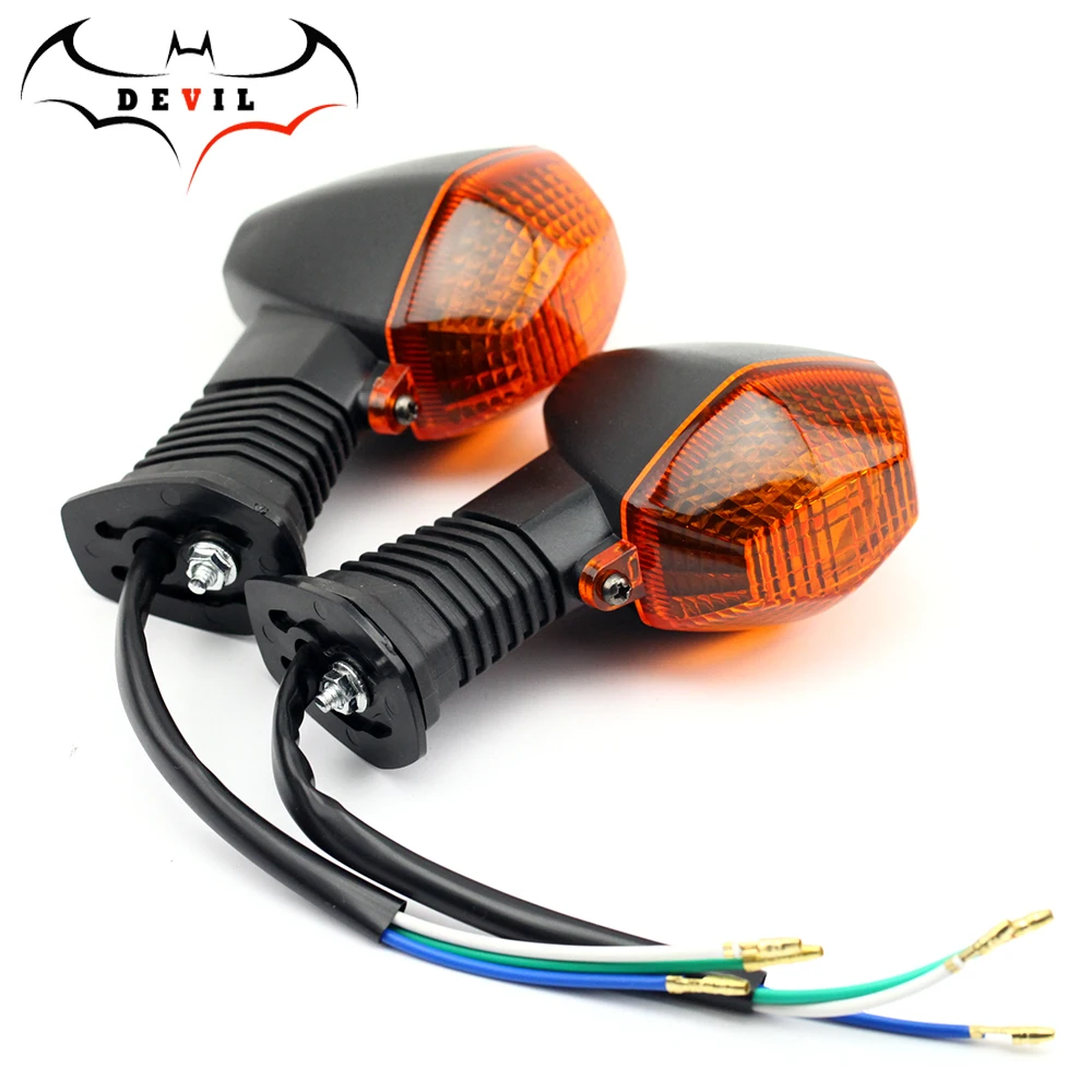 4X Black Amber Turn Signals Light Indicator for Suzuki Bandit GSF 1200 400 600 4X Black Amber Turn Signals Light Indicator for Suzuki Bandit GSF 1200 400 600