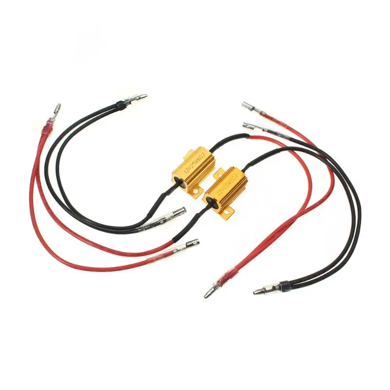 2 x CARCHET 25W 8ohm LED Turn Signal Light Resistor Flash Rate Controller