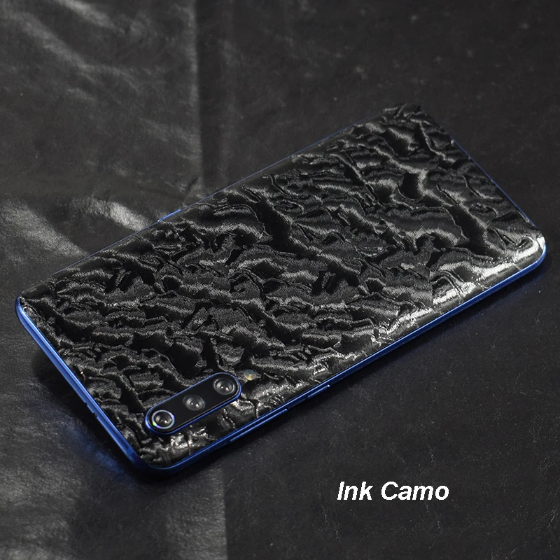 3D наклейка из углеродного волокна для OnePlus 7 Pro, кожа/дерево, защитная задняя крышка для телефона, наклейка для OnePlus 6T 1+ 6, наклейка - Цвет: Ink Camo