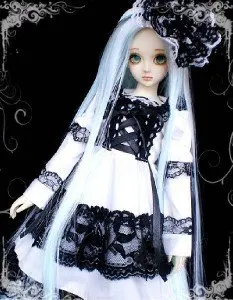 [Wamami] 142 # платье/костюм MSD 1/4 BJD Dollfie * черный Кружево