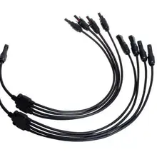 1 до 4 MC4 разъем Y Тип 4 в 1 Мужской и Женский Солнечный кабель подключения, IP67 1 до 4 Y MC4 стиль филиал разъем