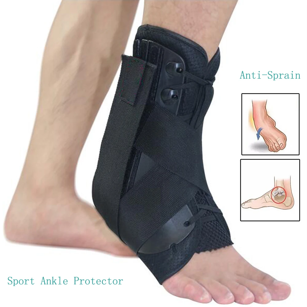

Ankle Brace Support Sports S/M/L Size Adjustable Straps Ankle Sports Support drop Foot brace Orthosis Stabilizer Ankle Protector