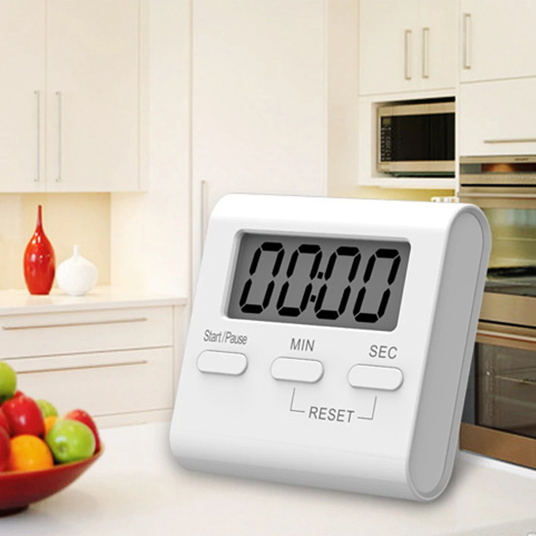 1Pc LCD Digital Kitchen Cooking Timer Count Down Up Clock Alarm
