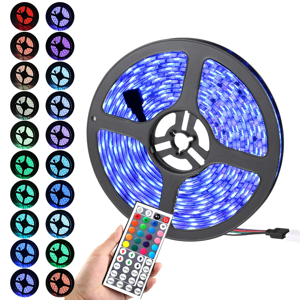 

LED Strip 5050 DC 24V RGB 5Meter waterproof IP67 flexible Light stripe 60LED/M Led Tape Luces lamp Ribbon TV backlight