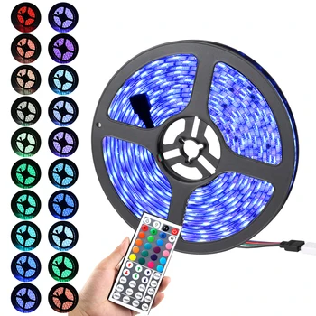

LED Strip 5050 DC 24V RGB 5Meter waterproof IP67 flexible Light stripe 60LED/M Led Tape Luces lamp Ribbon TV backlight