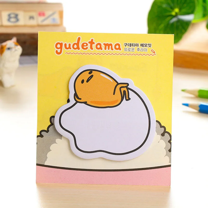 1 шт./лот, Новое поступление, Gudetama, ленивое яйцо, мини блокнот для заметок, Липкие заметки, Escolar Papelaria, школьные принадлежности, Закладка, почтовая этикетка BLT25 - Цвет: 3