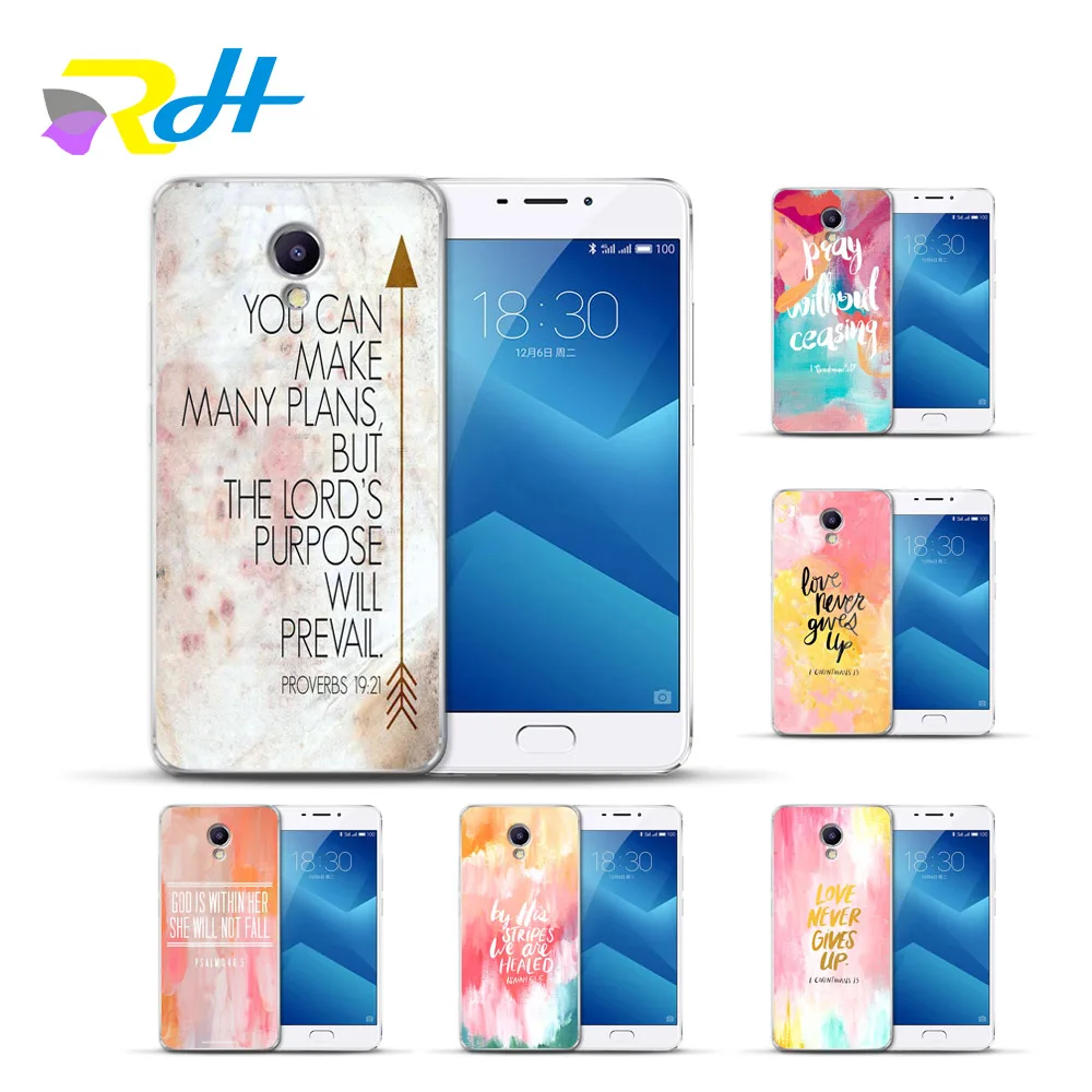 Чехол для Meizu U10 U20 M5 Note M5C C M3 S Pro 6 M3S Max M5S M6 чехол с акварелью и текстовым рисунком из