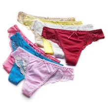 New Women Cotton Sexy Panties Underwear Thongs G Strings Female Pink font b Intimates b font
