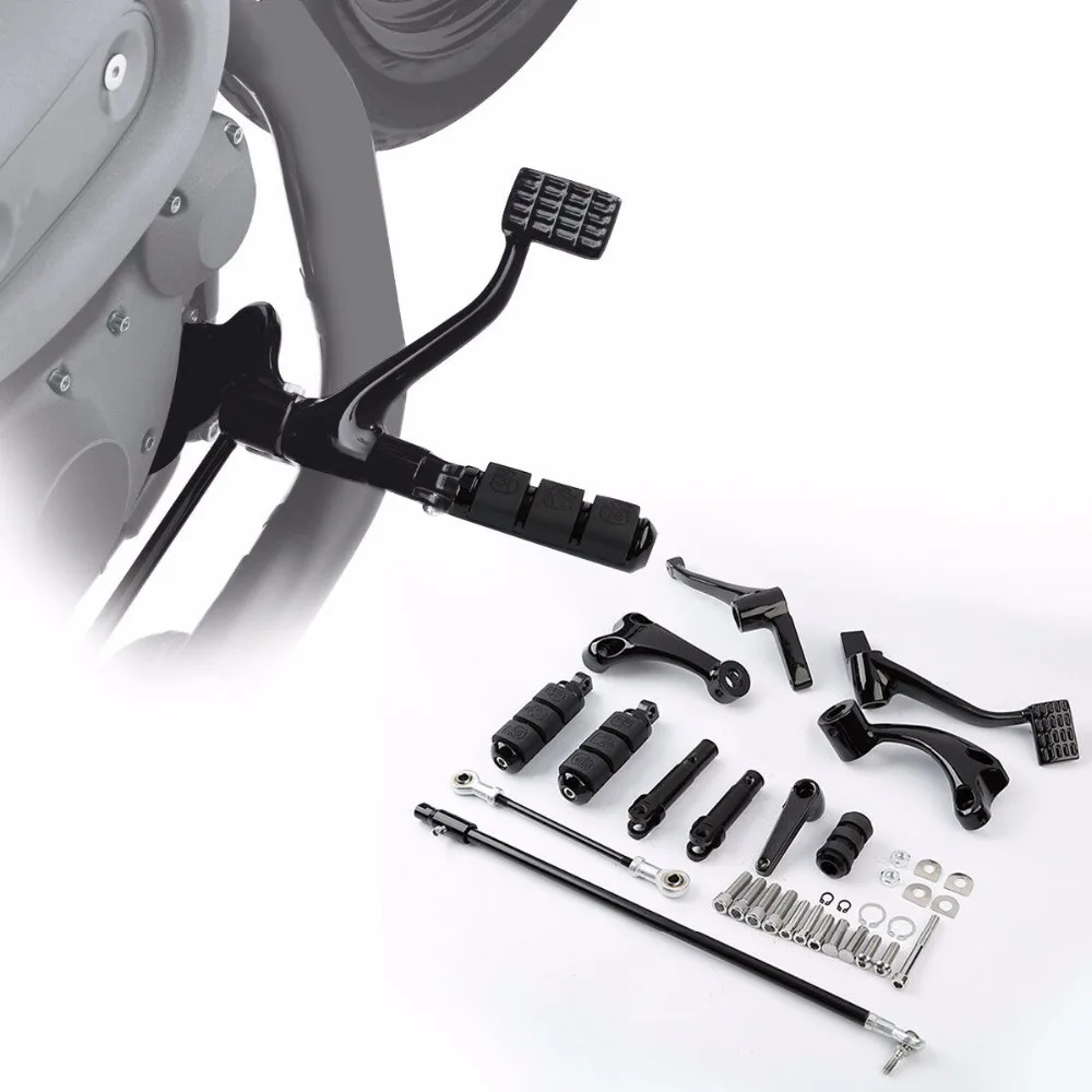 Motorcycle Forward Control Foot Pegs Lever Linkage Foot Rests For