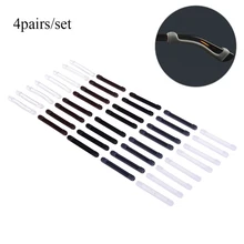 1/4 пар, высокое качество, прозрачные, противоскользящие, силиконовые, ушные крючки, дужки, держатель, очки, аксессуары, мягкие