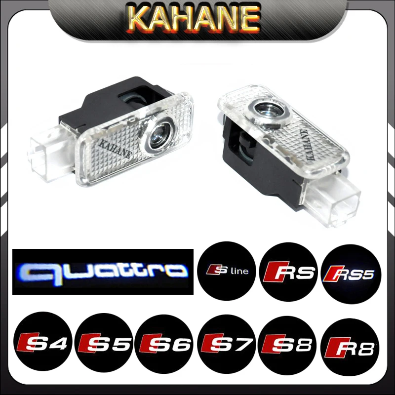 2X S Line S3 S4 S5 S6 S7 RS RS3 RS4 SR5 LOGO LIGHT led car