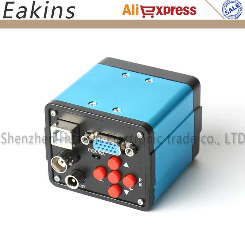 1080P FHD VGA USB 2.0MP CCD цифровой промышленный микроскоп камера BNC AV US + 100X C Mount объектив 56