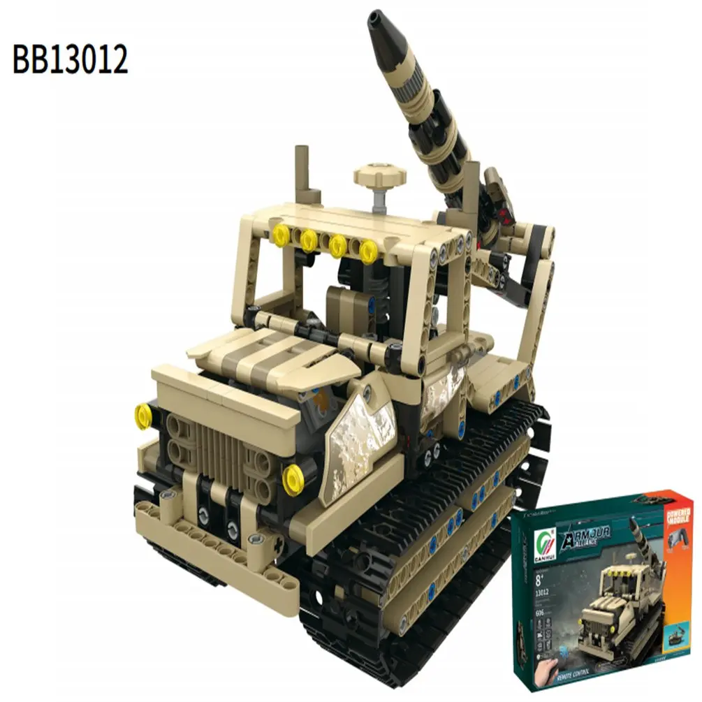 MoFun-13009 2,4G 4 H usb зарядка строительный блок имитация военный автомобиль 538 шт. DIY электрический RC Автоцистерна модель игрушки для детей