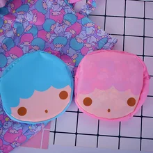 Ivyye 1 шт. персонажи Little Twin Stars модные аниме Компактная сумка для покупок многоразовый тотализатор складной Сумки сумки для хранения