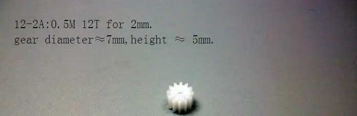 Diy пластиковая шестерня двигатель постоянного тока 2 мм/1 9 мм вала mainshaft 0 5 modulus м 8T