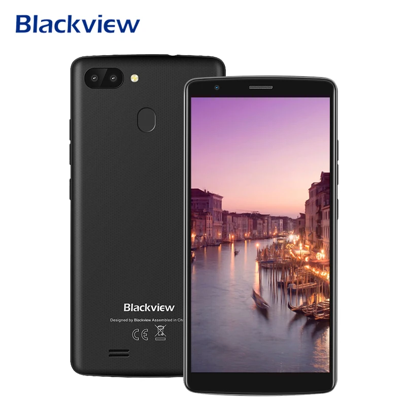 Смартфон Blackview A20 Pro 4G 5,5 дюйма 18:9 полный экран Android 8,1 8MP Двойная камера 2G + 16 Гб четырехъядерный мобильный телефон отпечаток пальца