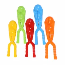 1 шт двойной снежколеп зимние мяч чайник Инструмент для песочницы бой снежками снежколеп чайник клип смешно открытый спортивные игрушки