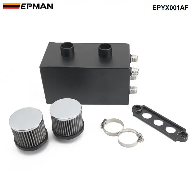 EPMAN Aluminium Platz Auto Motor Oil Catch Tank Reservoir Verschnaufpause  Kit Kraftstoff Surge Tank 1L EPYXFST015 - AliExpress