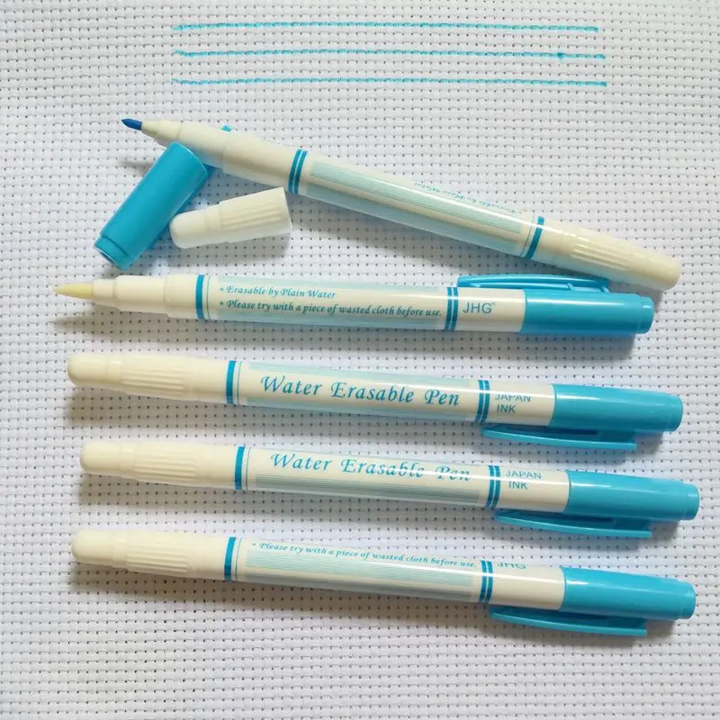 VCLEAR Water Soluble Pen White Color 3 Pcs Wasable Ink Textile Leather Erasable  Marking Pen Fabric Erasable Marker Pen - AliExpress