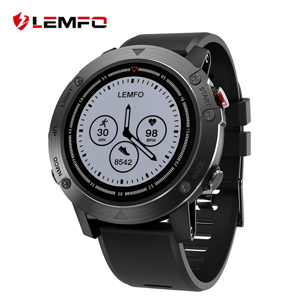 

LEMFO LES3 Smart Watch Smartwatch IP68 Waterproof Smartwatch GPS Heart Rate Monitor Multiple Sport Modes for IOS Android Phone